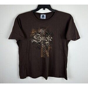 Women’s Smoke By Tony Stewart Graphic T-Shirt / Brown / Size XL